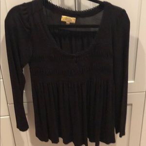 Shirred empire waist top